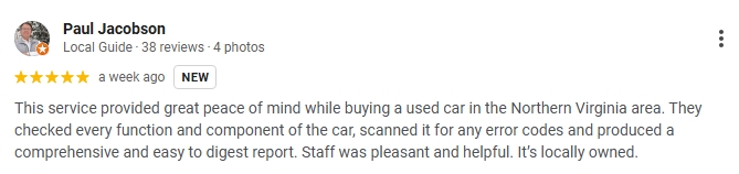 Google review screenshot 1 for Provin Finder
