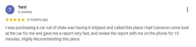 Google review screenshot 4 for Provin Finder