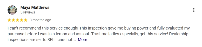 Google review screenshot 6 for Provin Finder