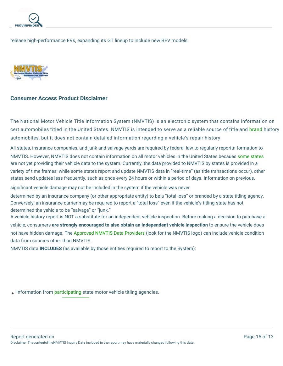 Sample inspection report - page 13 of 13